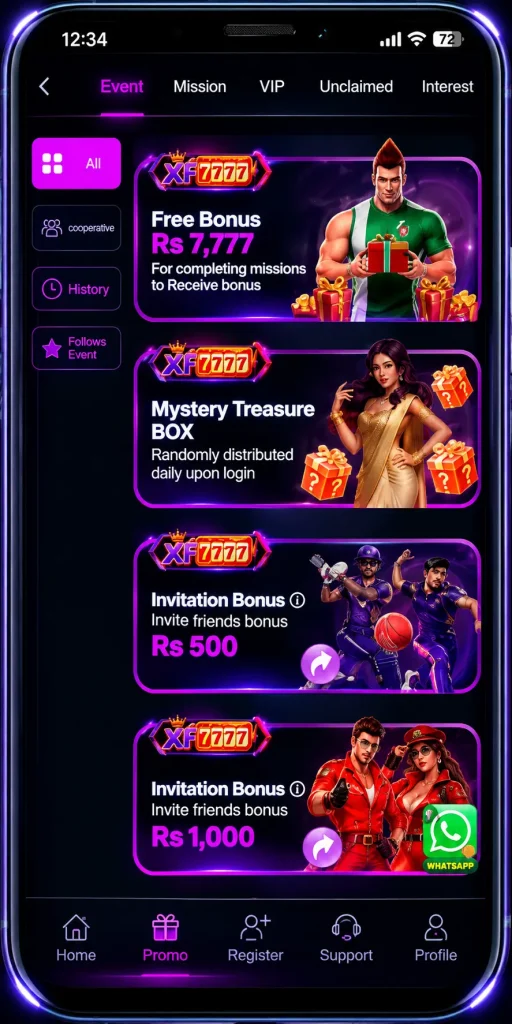 XF777 rewards and bonuses
